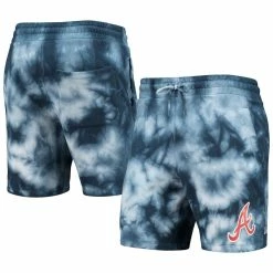 Buy 🔥 Men's New Era Navy Atlanta Braves Team Dye Shorts 🥰