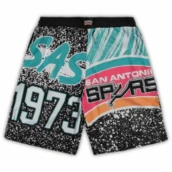 Best reviews of 🔔 Men's Mitchell & Ness Black San Antonio Spurs Big & Tall Hardwood Classics Jumbotron Shorts ⌛