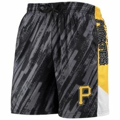 New 🔔 Men's FOCO Black Pittsburgh Pirates Static Shorts 😀 -activewear Sales unnamed file 2071