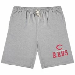 Best deal 🔥 Profile Men's Heathered Gray Cincinnati Reds Big & Tall French Terry Shorts ✨