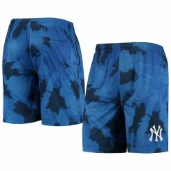 Budget 🎁 Men's FOCO Navy New York Yankees Tie-Dye Training Shorts 👍