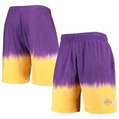 Best Sale π Men's Mitchell & Ness Purple/Gold Los Angeles Lakers Hardwood Classics Authentic Shorts π₯