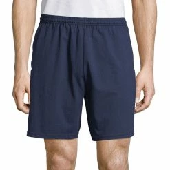 New 👍 Champion Hanes Men's Essentials Jersey Shorts With Pockets 😀 -activewear Sales unnamed file 2204