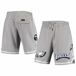 Budget ✔️ Men's Pro Standard Gray Philadelphia Eagles Core Shorts 🌟