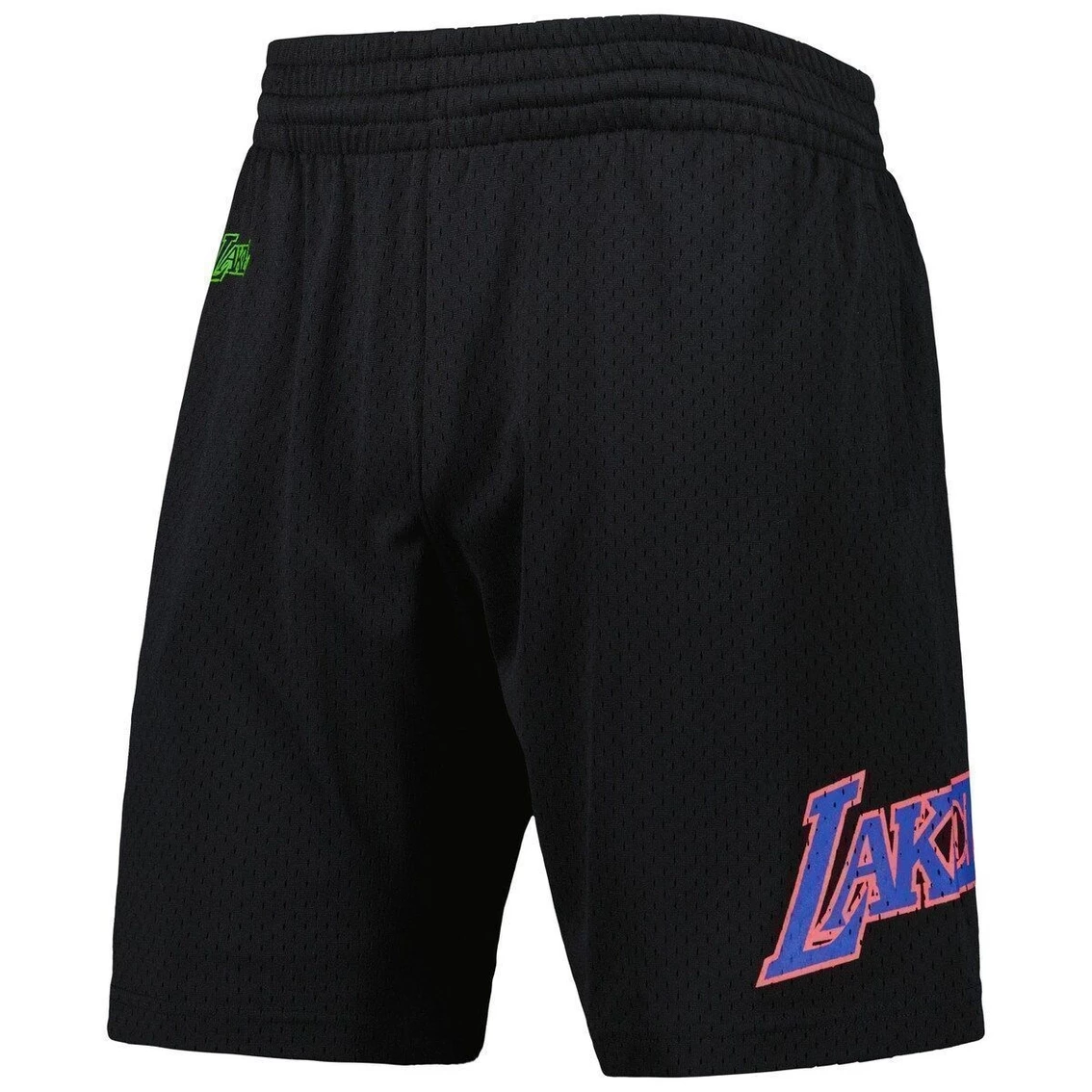 Buy π Men's Mitchell & Ness Black Los Angeles Lakers Hardwood Classics Color Bomb Energy Shorts π 3 Buy π Men's Mitchell & Ness Black Los Angeles Lakers Hardwood Classics Color Bomb Energy Shorts π - Image 3