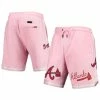 Best deal 🤩 Men's Pro Standard Pink Atlanta Braves Logo Club Shorts 😍