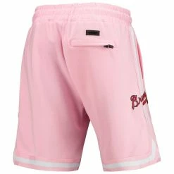 Best deal 🤩 Men's Pro Standard Pink Atlanta Braves Logo Club Shorts 😍 -activewear Sales unnamed file 2287