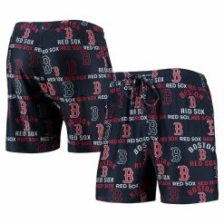Brand new β€οΈ Men's Concepts Sport Navy Boston Red Sox Flagship Allover Print Knit Jam Shorts π€©