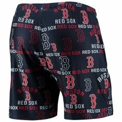 Brand new ❤️ Men's Concepts Sport Navy Boston Red Sox Flagship Allover Print Knit Jam Shorts 🤩 -activewear Sales unnamed file 2362