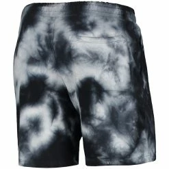 Promo ❤️ Men's New Era Black Los Angeles Lakers Fleece Tie-Dye Shorts 👏 -activewear Sales unnamed file 2416