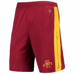 Coupon 🧨 Men's Champion Cardinal Iowa State Cyclones Side Stripe Shorts 👍 -activewear Sales unnamed file 2443