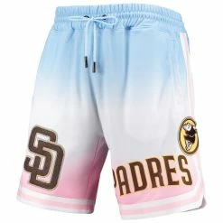 Cheapest ⭐ Men's Pro Standard Blue/Pink San Diego Padres Team Logo Pro Ombre Shorts 🧨 -activewear Sales unnamed file 2453