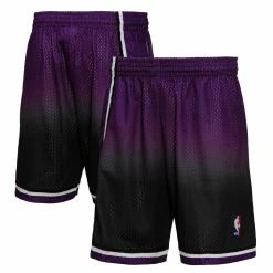 Flash Sale ✨ Men's Mitchell & Ness Purple/Black Sacramento Kings 2000/01 Hardwood Classics Fadeaway Reload 3.0 Swingman Shorts ✔️