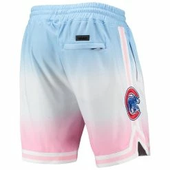 Deals 👍 Men's Pro Standard Blue/Pink Chicago Cubs Team Logo Pro Ombre Shorts 😉 -activewear Sales unnamed file 2525