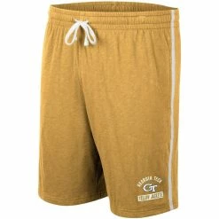 New ✨ Men's Colosseum Gold Georgia Tech Yellow Jackets Thunder Slub Shorts 👍 -activewear Sales unnamed file 2557