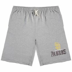 Best Pirce π Profile Men's Heathered Gray San Diego Padres Big & Tall French Terry Shorts π