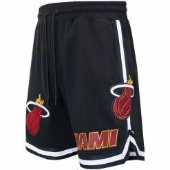 Promo 💯 Men's Pro Standard Black Miami Heat Chenille Shorts 🔔 -activewear Sales unnamed file 2567
