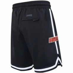 Promo 💯 Men's Pro Standard Black Miami Heat Chenille Shorts 🔔 -activewear Sales unnamed file 2568
