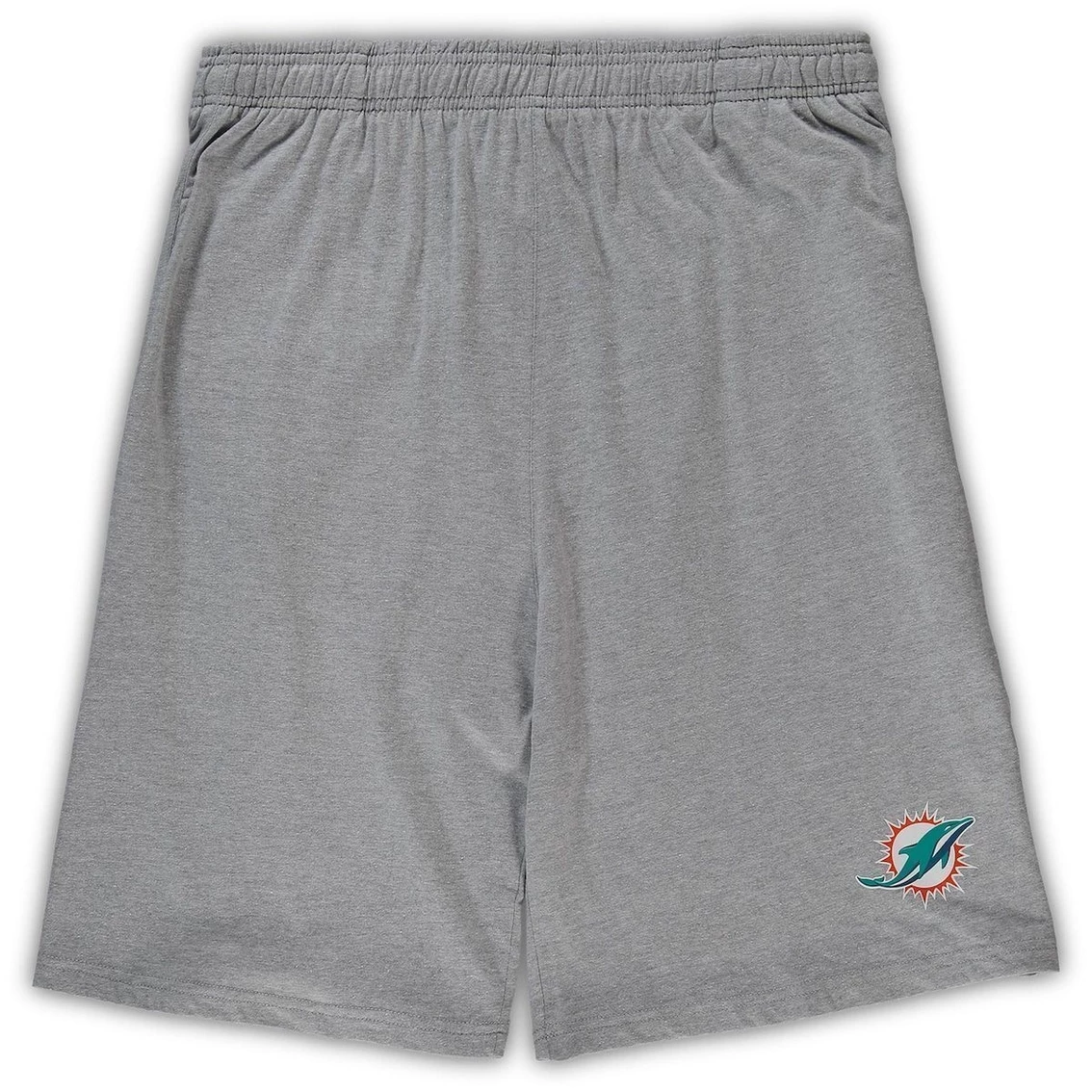 Hot Sale 🎉 Profile Men's Heathered Gray Miami Dolphins Big & Tall Team Shorts 😍 2 Hot Sale 🎉 Profile Men's Heathered Gray Miami Dolphins Big & Tall Team Shorts 😍 - Image 2