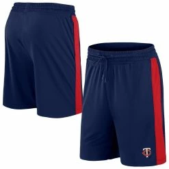 Promo ⭐ Men's Fanatics Branded Navy Minnesota Twins Iconic Break It Loose Shorts 🔥