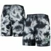 Budget ✨ Men's New Era Black Milwaukee Bucks Fleece Tie-Dye Shorts 😉