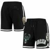 Flash Sale 🔥 Men's Pro Standard Black Milwaukee Bucks Chenille Shorts ✔️