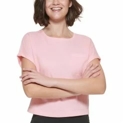 Deals 🎁 Calvin Klein Performance Crew Neck Tee With Back Hem Bungee 🎉 -activewear Sales unnamed file 363