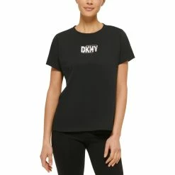 Flash Sale ✨ DKNY Sport Rhinestone Icon Logo Crew Neck Tee 🛒