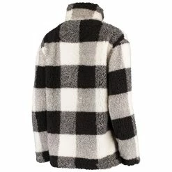 Deals 🧨 Women's G-III 4Her By Carl Banks Black/White Vegas Golden Knights Plaid Sherpa Quarter-Zip Jacket 🥰 -activewear Sales unnamed file 419