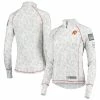 Flash Sale 🔔 Women's Colosseum White USC Trojans OHT Military Appreciation Officer Arctic Camo 1/4-Zip Jacket ✨