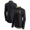 Outlet 🧨 Women's Fanatics Branded Black New Orleans Saints Worth The Drive Quarter-Zip Top 🔔