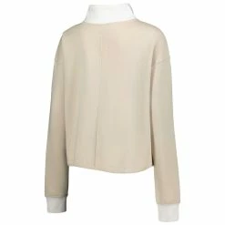 Deals 🎉 Women's Gameday Couture Tan/White Michigan State Spartans Color-Block Quarter-Zip Jacket ⌛ -activewear Sales unnamed file 510