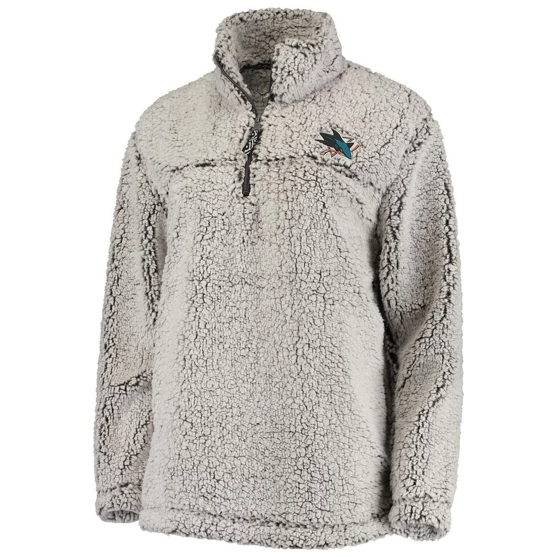 Buy π― Women's G-III 4Her By Carl Banks Gray San Jose Sharks Sherpa Quarter-Zip Pullover Jacket 𧨠3 Buy π― Women's G-III 4Her By Carl Banks Gray San Jose Sharks Sherpa Quarter-Zip Pullover Jacket 𧨠- Image 3