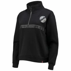 Best Sale ❤️ Women's The Wild Collective Black Atlanta United FC Quarter-Zip Jacket 😀 -activewear Sales unnamed file 531