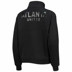 Best Sale ❤️ Women's The Wild Collective Black Atlanta United FC Quarter-Zip Jacket 😀 -activewear Sales unnamed file 532
