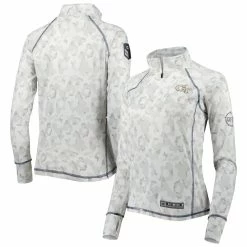 Best reviews of ✔️ Women's Colosseum White Georgia Tech Yellow Jackets Operation Hat Trick Military Appreciation Officer Arctic Camo Raglan Quarter-Zip Jacket 🛒