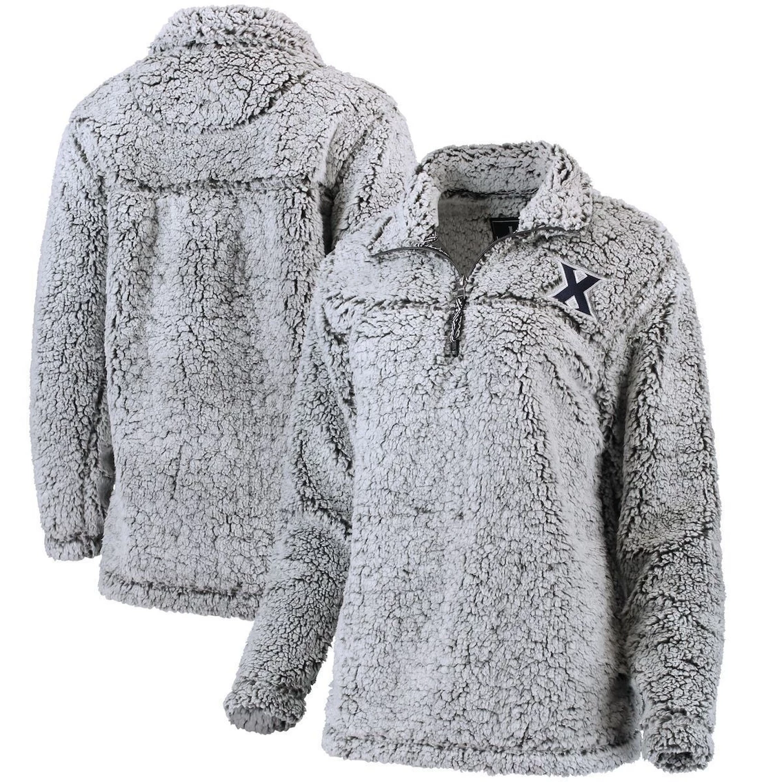 Wholesale β Boxercraft π© Women's Gray Xavier Musketeers Sherpa Super Soft Quarter Zip Pullover Jacket π 2 Wholesale β Boxercraft π© Women's Gray Xavier Musketeers Sherpa Super Soft Quarter Zip Pullover Jacket π - Image 2