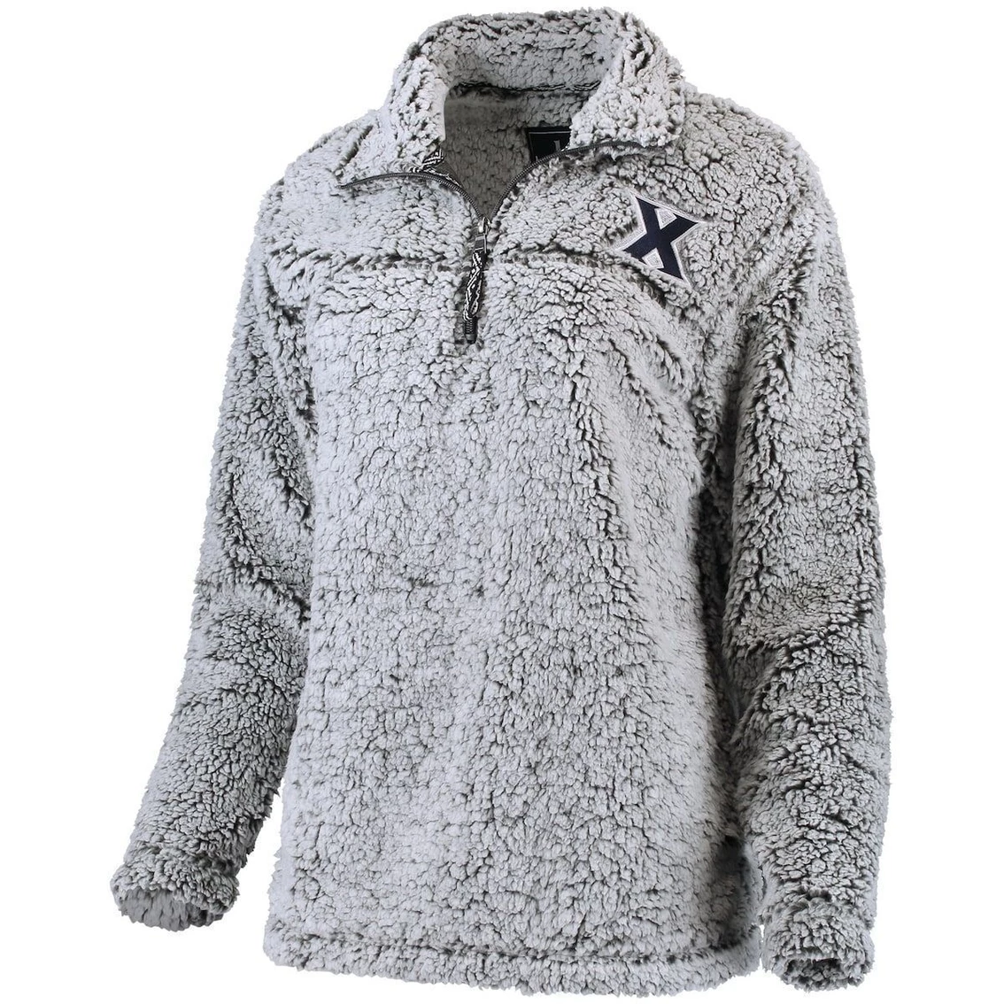 Wholesale β Boxercraft π© Women's Gray Xavier Musketeers Sherpa Super Soft Quarter Zip Pullover Jacket π 3 Wholesale β Boxercraft π© Women's Gray Xavier Musketeers Sherpa Super Soft Quarter Zip Pullover Jacket π - Image 3