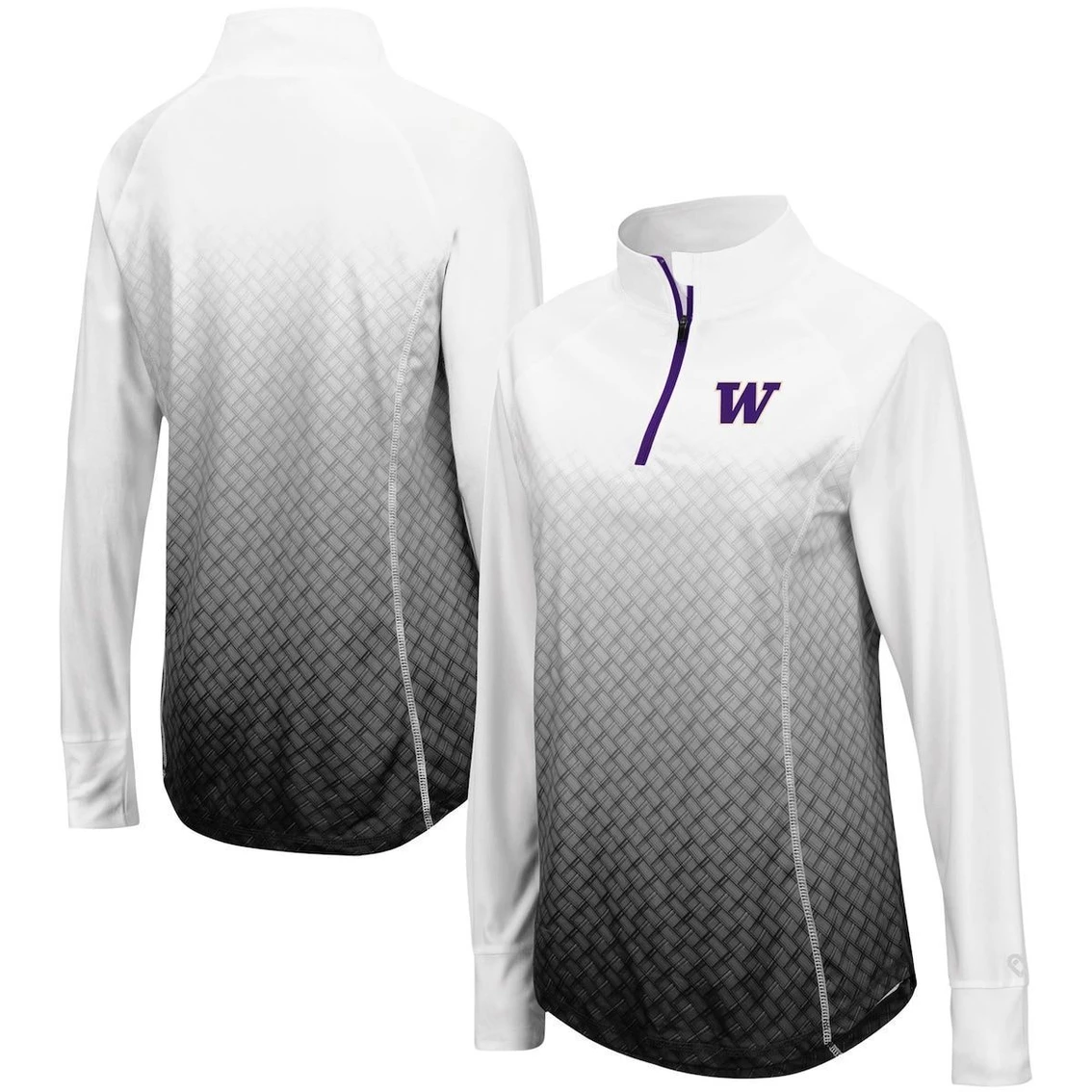 Flash Sale ๐ฅฐ Women's Colosseum Black Washington Huskies Magic Ombre Quarter-Zip Raglan Jacket โญ 2 Flash Sale ๐ฅฐ Women's Colosseum Black Washington Huskies Magic Ombre Quarter-Zip Raglan Jacket โญ - Image 2
