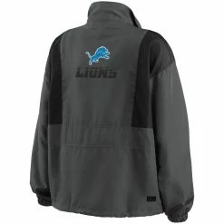 Coupon 👍 Women's WEAR By Erin Andrews Charcoal Detroit Lions Popover Packable Half-Zip Jacket 🔔 -activewear Sales unnamed file 599