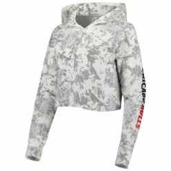 Best deal 🎁 Women's Lusso Gray/White Chicago Bulls Maia Tri-Blend Cropped Quarter-Zip Top 👏 -activewear Sales unnamed file 606