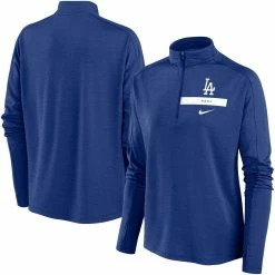 Flash Sale β Women's Nike Royal Los Angeles Dodgers Primetime Raglan Quarter-Zip Top β