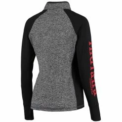 Brand new 🥰 Camp David 👩 Women's Gray/Black Indiana Hoosiers Finalist Quarter-Zip Pullover Jacket ❤️ -activewear Sales unnamed file 651