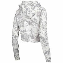Best Sale ⭐ Women's Lusso Gray/White Phoenix Suns Maia Tri-Blend Cropped Quarter-Zip Top 🎉 -activewear Sales unnamed file 671