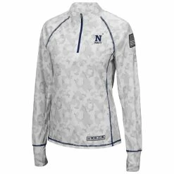 Best reviews of 💯 Women's Colosseum White Navy Midshipmen OHT Military Appreciation Officer Arctic Camo 1/4-Zip Jacket 🛒 -activewear Sales unnamed file 678