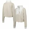 Outlet 🥰 Women's Gameday Couture Tan/White Tennessee Volunteers Color-Block Quarter-Zip Jacket 🎁