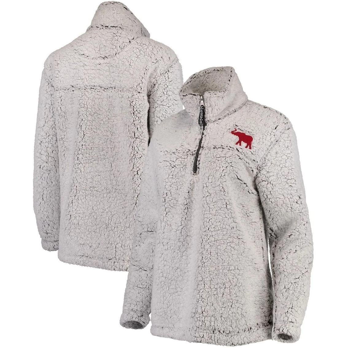 Brand new π― Boxercraft π© Women's Gray Alabama Crimson Tide Sherpa Super-Soft Quarter-Zip Pullover Jacket π 2 Brand new π― Boxercraft π© Women's Gray Alabama Crimson Tide Sherpa Super-Soft Quarter-Zip Pullover Jacket π - Image 2