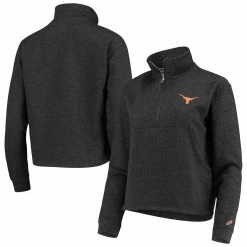 Brand new π Women's League Collegiate Wear Heathered Black Texas Longhorns Victory Springs Half-Zip Sweatshirt π