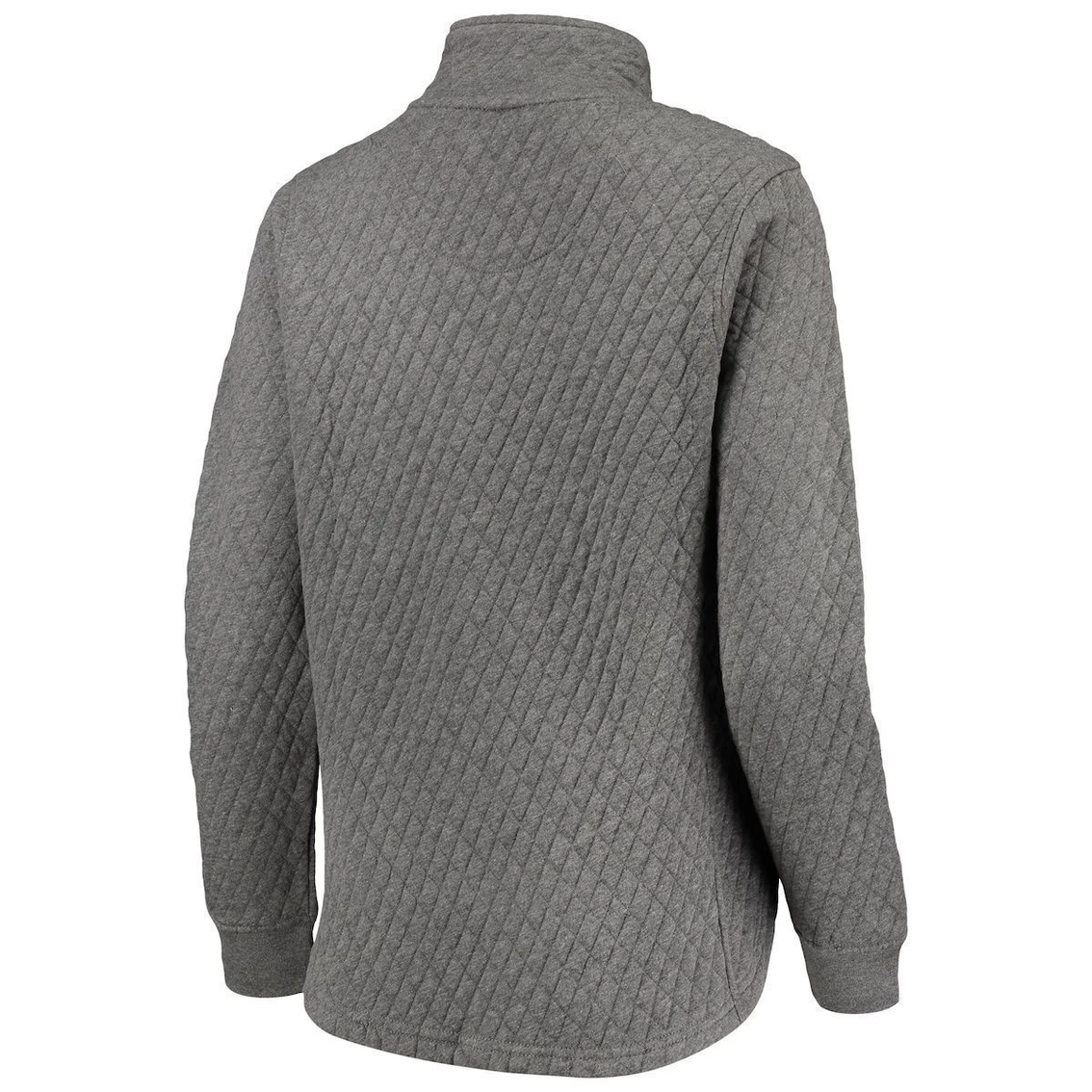 Cheap π Women's Pressbox Heathered Gray/Black Iowa Hawkeyes Magnum Quilted Quarter-Snap Pullover Jacket β 4 Cheap π Women's Pressbox Heathered Gray/Black Iowa Hawkeyes Magnum Quilted Quarter-Snap Pullover Jacket β - Image 4