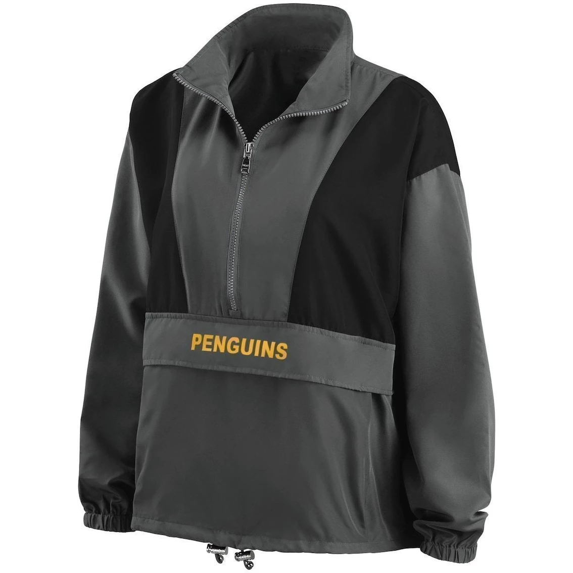 New 🎁 Women's WEAR By Erin Andrews Charcoal Pittsburgh Penguins Popover Packable Half-Zip Jacket 🛒 3 New 🎁 Women's WEAR By Erin Andrews Charcoal Pittsburgh Penguins Popover Packable Half-Zip Jacket 🛒 - Image 3